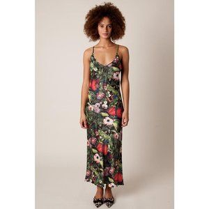 Rachel Antonoff Organ Garden Sybil Slip Dress Size 6 Maxi Length Spaghetti Strap